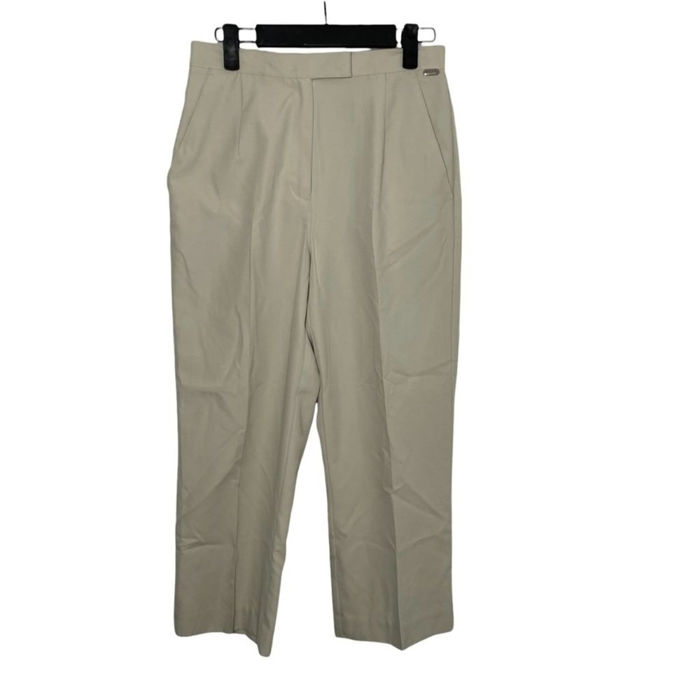 Liz Claiborne LizGolf Womens Beige Khaki Straight Leg Golf Pants Size 4 RN52002